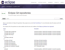 Tablet Screenshot of git.eclipse.org